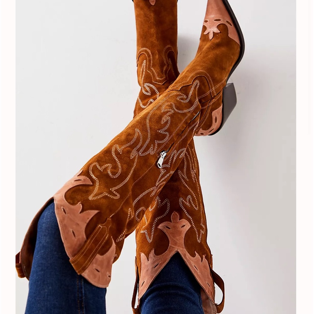 Wild West Thigh High FREE PEOPLE boots